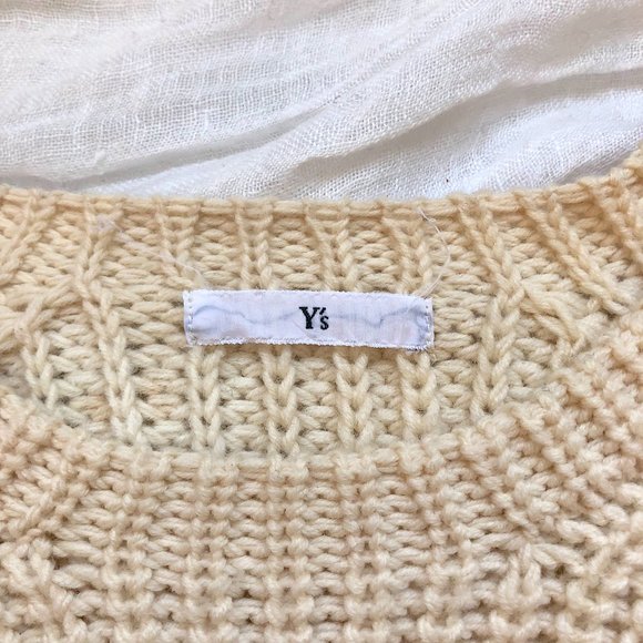 YOHJI YAMAMOTO Y's SWEATER. 100% WOOL but not at all itchy. Org $695 - Picture 6 of 12